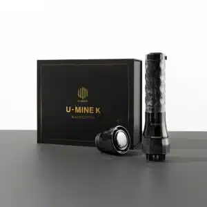 U-MINE K Black Edition microcurrent beauty device with accessories and packaging