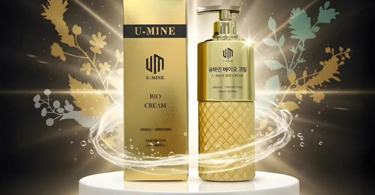 U-MINE Bio Cream – Luxury anti-aging skincare with 46Hz microcurrent technology for wrinkle reduction, firming, and deep hydration